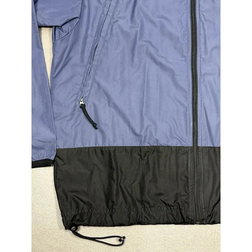 Vintage Nike Men’s Blue Black Full Zip Windbreaker Jacket Mesh Lined M